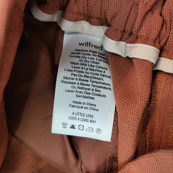 NWOT WILFRED ARITZIA Pants | Size 2 | Paperbag | High Rise Tie Front Trouser - Picture 9 of 14